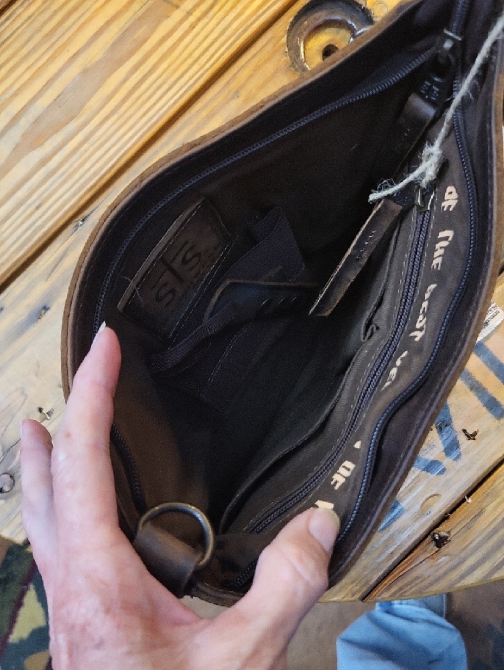 STS Ranchwear Brown and White Hair-On Cowhide Crossbody Shoulder Bag - Picture 2 of 7